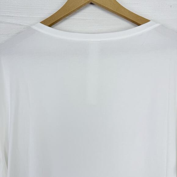 NWT Lululemon Relaxed Fit Boatneck T Shirt Sz 10 White Pima Cotton Short Sleeve - Picture 9 of 16